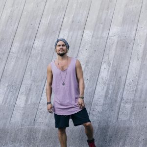 Organic Cotton Sleeveless Shirt: Asymmetric Yoga Tank Top